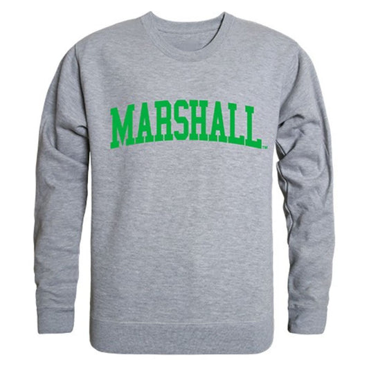 Marshall University Game Day Crewneck Pullover Sweatshirt Sweater Heather Grey-Campus-Wardrobe