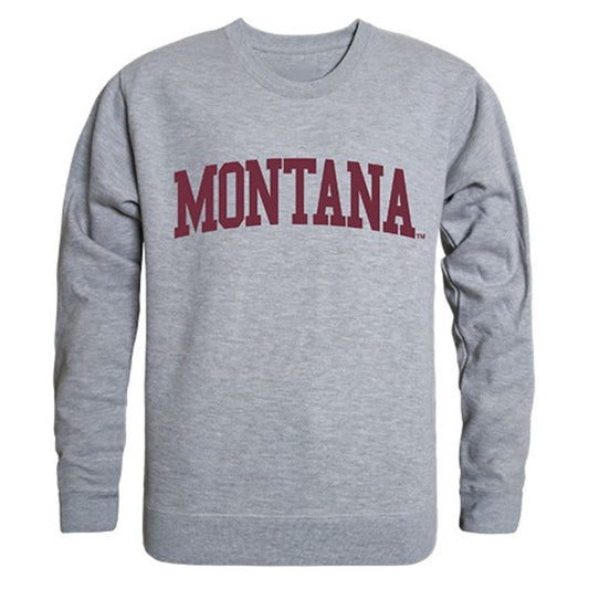 UM University of Montana Game Day Crewneck Pullover Sweatshirt Sweater Heather Grey-Campus-Wardrobe