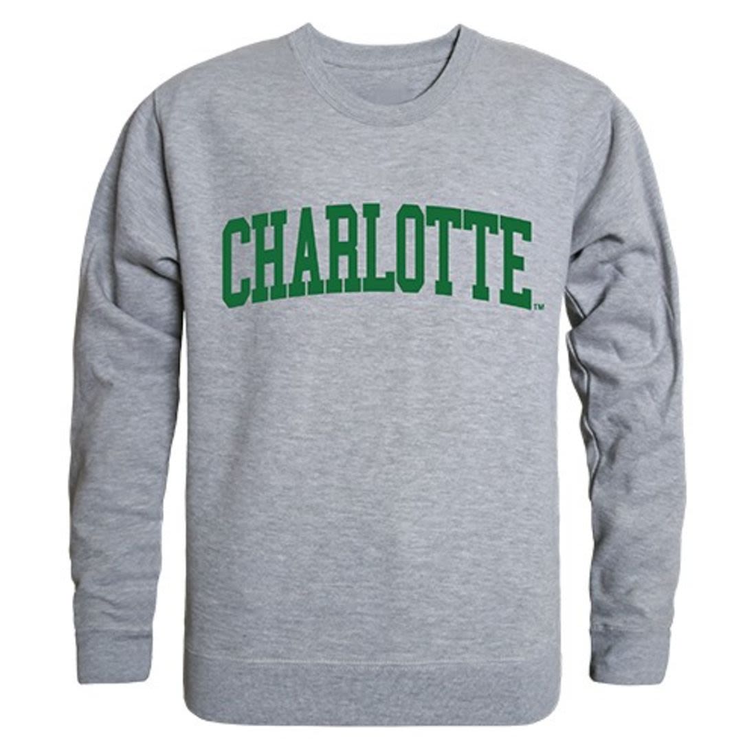 UNC University of North Carolina at Charlotte Game Day Crewneck Pullover Sweatshirt Sweater Heather Grey-Campus-Wardrobe