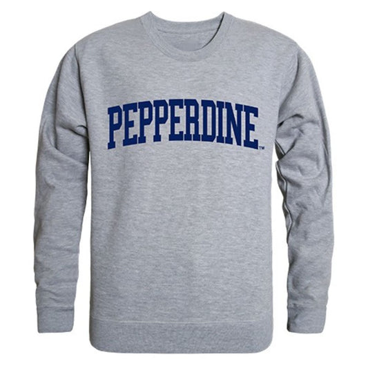 Pepperdine University Game Day Crewneck Pullover Sweatshirt Sweater Heather Grey-Campus-Wardrobe