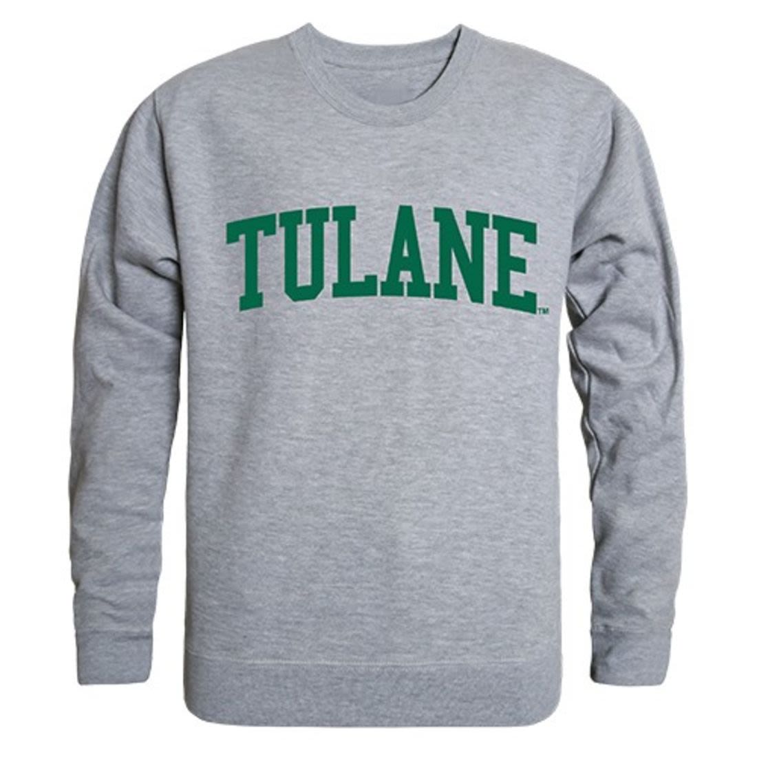 Tulane University Game Day Crewneck Pullover Sweatshirt Sweater Heather Grey-Campus-Wardrobe