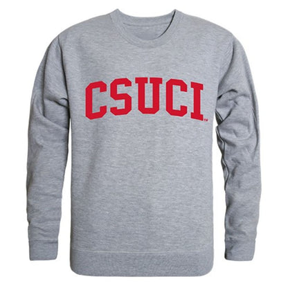 CSUCI CalIfornia State University Channel Islands Game Day Crewneck Pullover Sweatshirt Sweater Heather Grey-Campus-Wardrobe