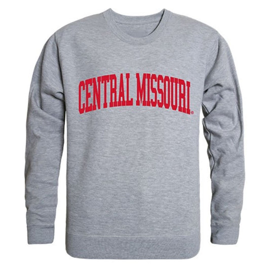 UCM University of Central Missouri Game Day Crewneck Pullover Sweatshirt Sweater Heather Grey-Campus-Wardrobe