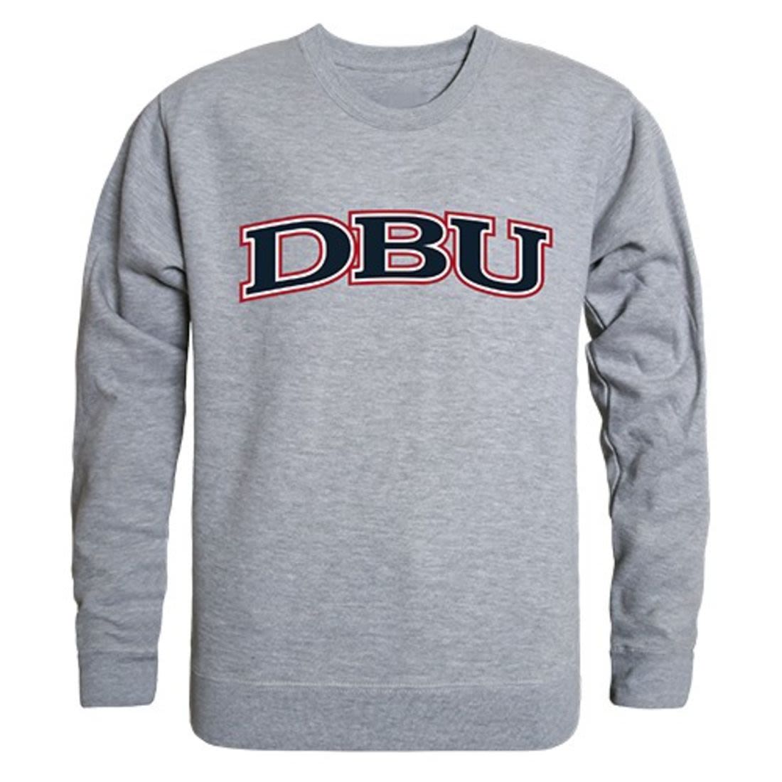 DBU Dallas Baptist University Game Day Crewneck Pullover Sweatshirt Sweater Heather Grey-Campus-Wardrobe