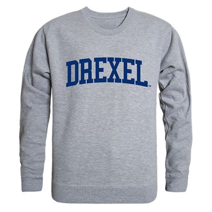 Drexel University Game Day Crewneck Pullover Sweatshirt Sweater Heather Grey-Campus-Wardrobe