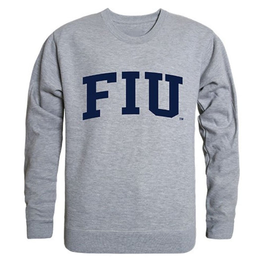 FIU Florida International University Game Day Crewneck Pullover Sweatshirt Sweater Heather Grey-Campus-Wardrobe
