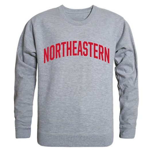 Northeastern University Game Day Crewneck Pullover Sweatshirt Sweater Heather Grey-Campus-Wardrobe