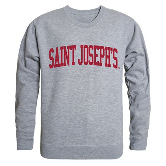Saint Joseph's University Game Day Crewneck Pullover Sweatshirt Sweater Heather Grey-Campus-Wardrobe