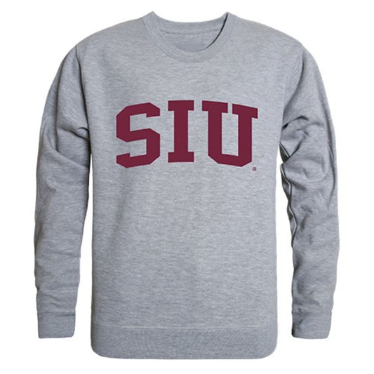 SIU Southern Illinois University Game Day Crewneck Pullover Sweatshirt Sweater Heather Grey-Campus-Wardrobe