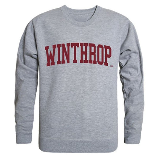 Winthrop University Game Day Crewneck Pullover Sweatshirt Sweater Heather Grey-Campus-Wardrobe