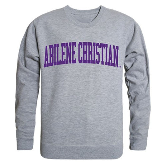 ACU Abilene Christian University Game Day Crewneck Pullover Sweatshirt Sweater Heather Grey-Campus-Wardrobe