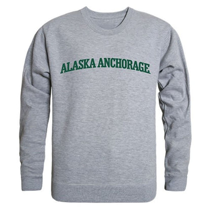 UAA University of Alaska Anchorage Game Day Crewneck Pullover Sweatshirt Sweater Heather Grey-Campus-Wardrobe