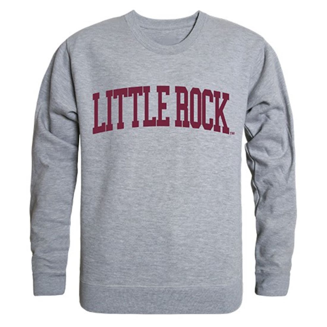 Arkansas at Little Rock Game Day Crewneck Pullover Sweatshirt Sweater Heather Grey-Campus-Wardrobe