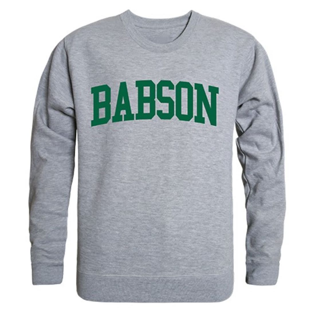 Babson College Game Day Crewneck Pullover Sweatshirt Sweater Heather Grey-Campus-Wardrobe