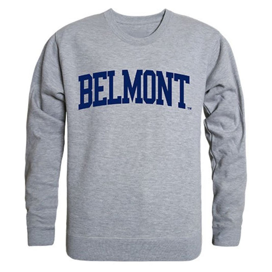 Belmont State University Game Day Crewneck Pullover Sweatshirt Sweater Heather Grey-Campus-Wardrobe