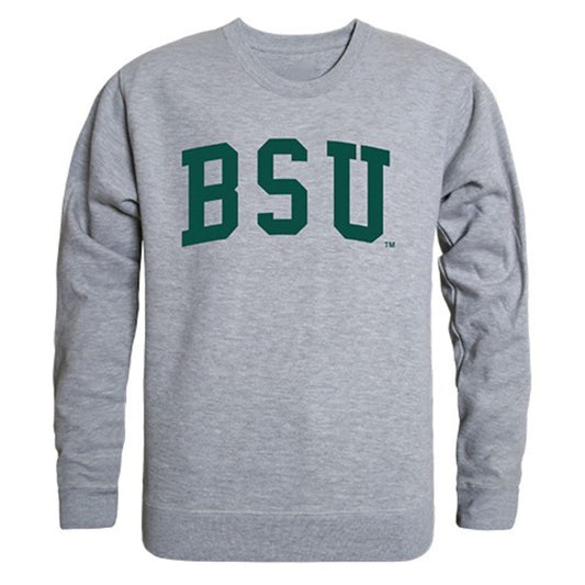 BSU Bemidji State University Game Day Crewneck Pullover Sweatshirt Sweater Heather Grey-Campus-Wardrobe
