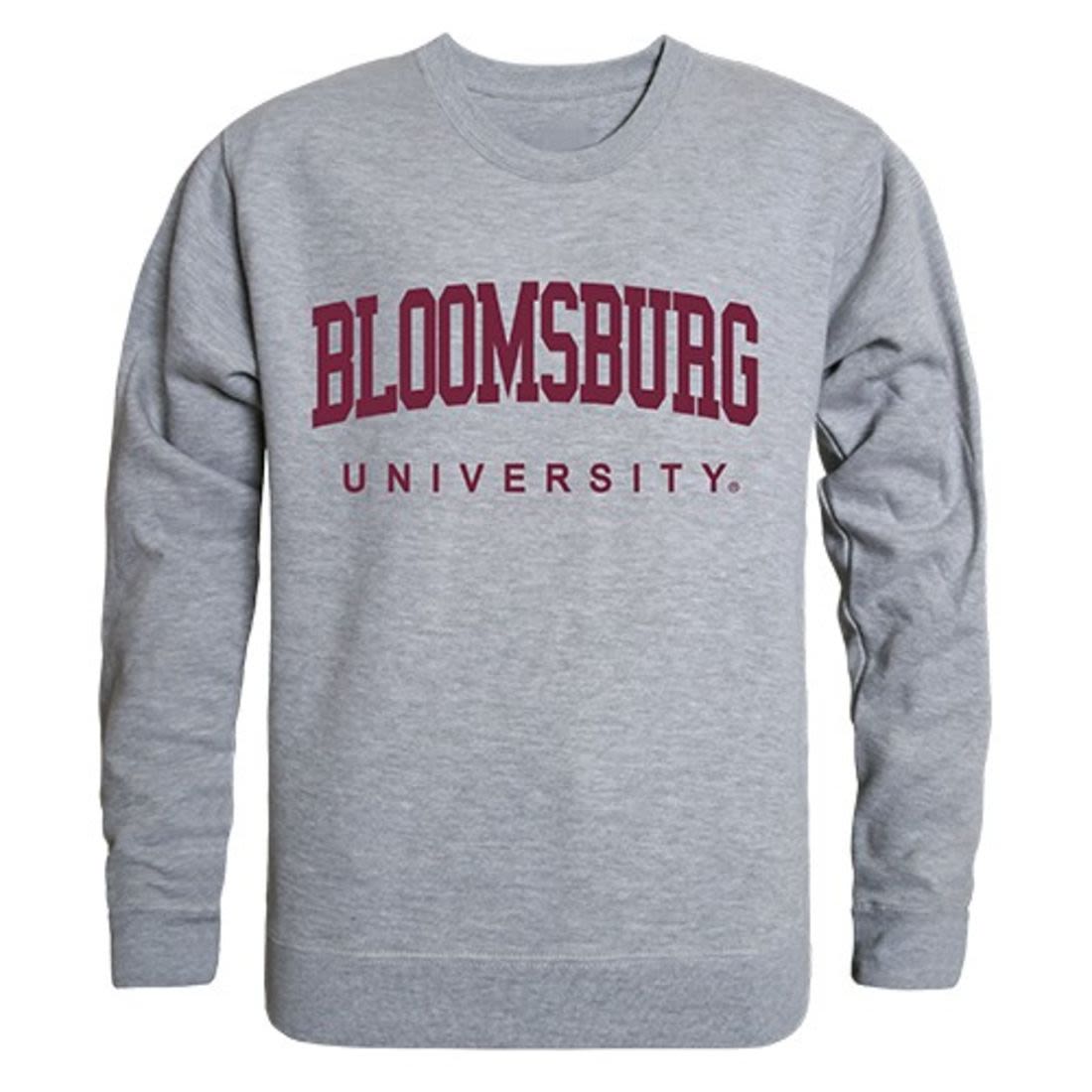 Bloomsburg University Game Day Crewneck Pullover Sweatshirt Sweater Heather Grey-Campus-Wardrobe