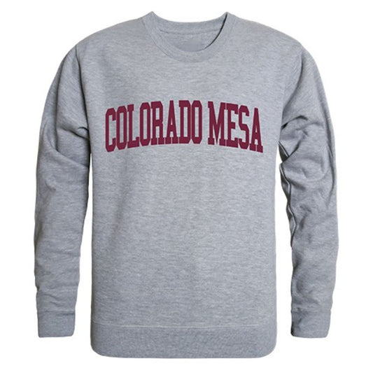 CMU Colorado Mesa University Game Day Crewneck Pullover Sweatshirt Sweater Heather Grey-Campus-Wardrobe