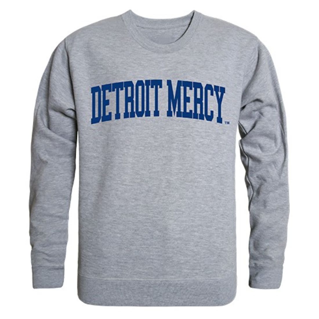 UDM University of Detroit Mercy Game Day Crewneck Pullover Sweatshirt Sweater Heather Grey-Campus-Wardrobe