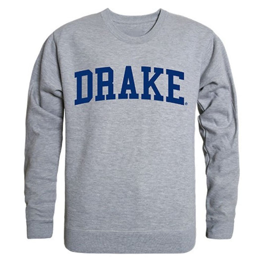Drake University Game Day Crewneck Pullover Sweatshirt Sweater Heather Grey-Campus-Wardrobe