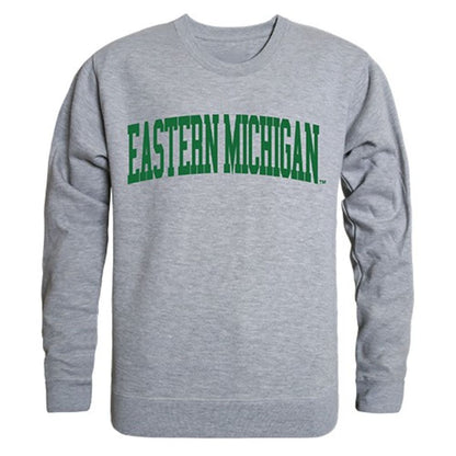 EMU Eastern Michigan University Game Day Crewneck Pullover Sweatshirt Sweater Heather Grey-Campus-Wardrobe