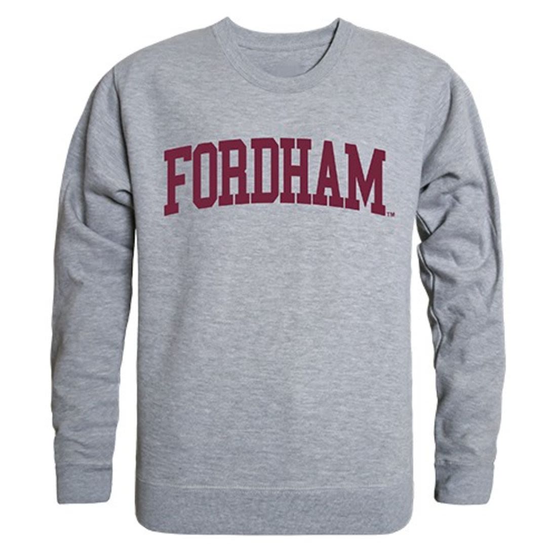 Fordham University Game Day Crewneck Pullover Sweatshirt Sweater Heather Grey-Campus-Wardrobe
