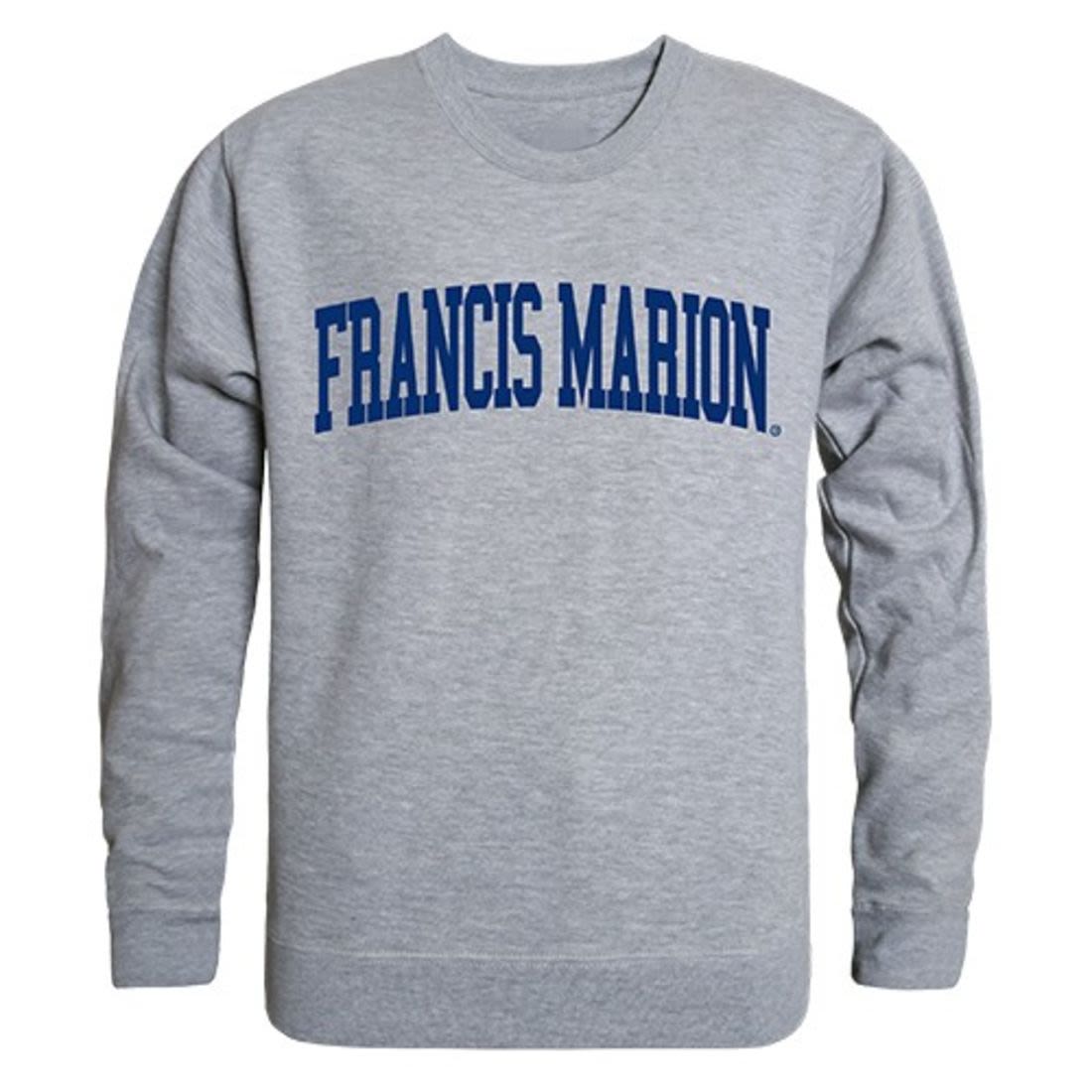 FMU Francis Marion University Game Day Crewneck Pullover Sweatshirt Sweater Heather Grey-Campus-Wardrobe