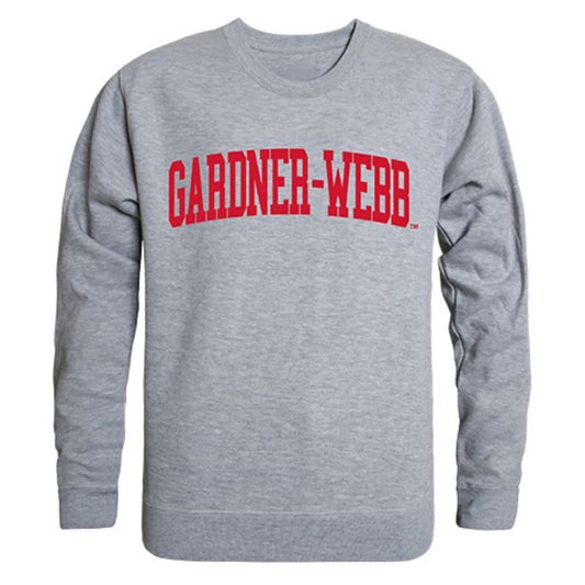 GWU Gardner Webb University Game Day Crewneck Pullover Sweatshirt Sweater Heather Grey-Campus-Wardrobe