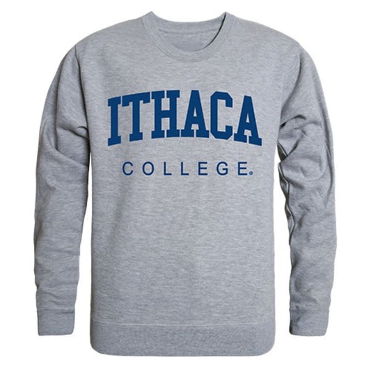 Ithaca College Game Day Crewneck Pullover Sweatshirt Sweater Heather Grey-Campus-Wardrobe