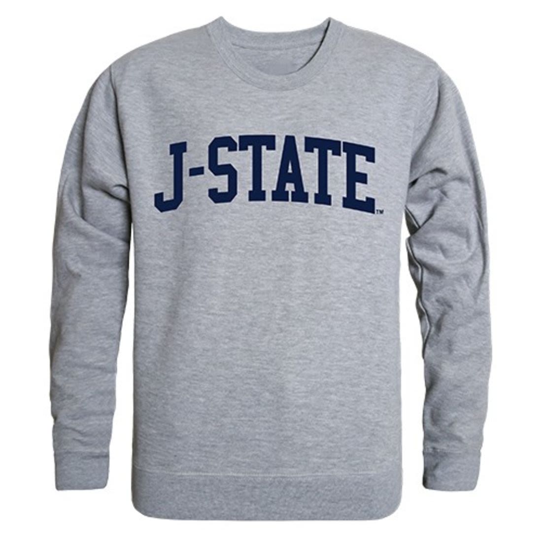 JSU Jackson State University Game Day Crewneck Pullover Sweatshirt Sweater Heather Grey-Campus-Wardrobe