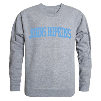 JHU Johns Hopkins University Game Day Crewneck Pullover Sweatshirt Sweater Heather Grey-Campus-Wardrobe