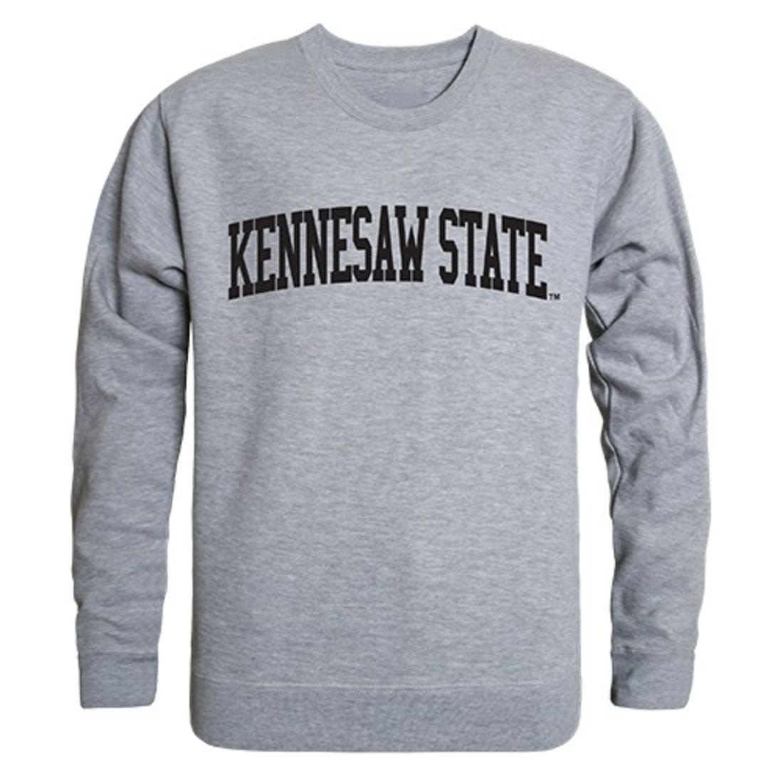 KSU Kennesaw State University Game Day Crewneck Pullover Sweatshirt Sweater Heather Grey-Campus-Wardrobe