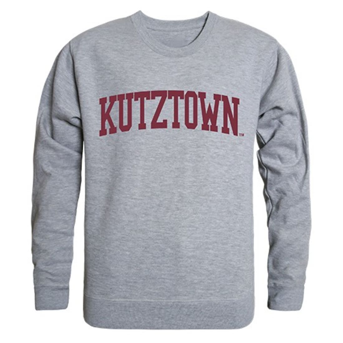 Kutztown University of Pennsylvania Game Day Crewneck Pullover Sweatshirt Sweater Heather Grey-Campus-Wardrobe