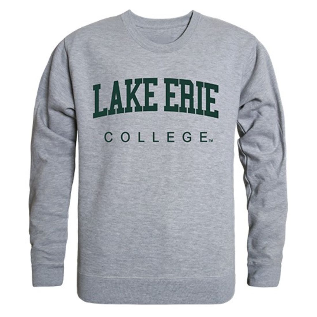 Lake Erie College Game Day Crewneck Pullover Sweatshirt Sweater Heather Grey-Campus-Wardrobe