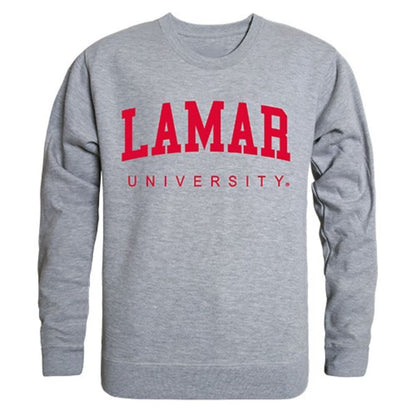 Lamar University Game Day Crewneck Pullover Sweatshirt Sweater Heather Grey-Campus-Wardrobe
