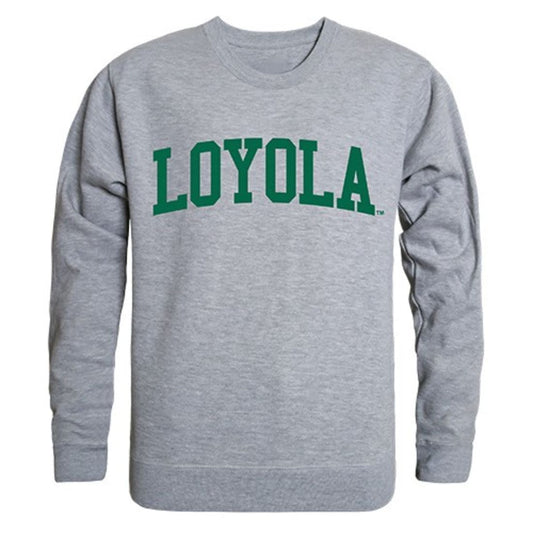 Loyola University Maryland Game Day Crewneck Pullover Sweatshirt Sweater Heather Grey-Campus-Wardrobe