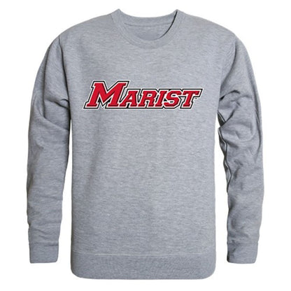 Marist College Game Day Crewneck Pullover Sweatshirt Sweater Heather Grey-Campus-Wardrobe