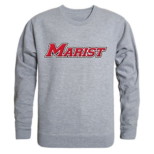 Marist College Game Day Crewneck Pullover Sweatshirt Sweater Heather Grey-Campus-Wardrobe