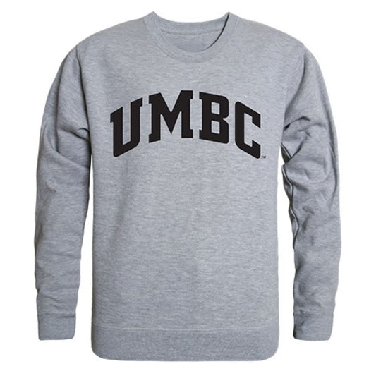 UMBC University of Maryland Baltimore Game Day Crewneck Pullover Sweatshirt Sweater Heather Grey-Campus-Wardrobe