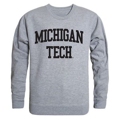 Michigan Technological University Game Day Crewneck Pullover Sweatshirt Sweater Heather Grey-Campus-Wardrobe