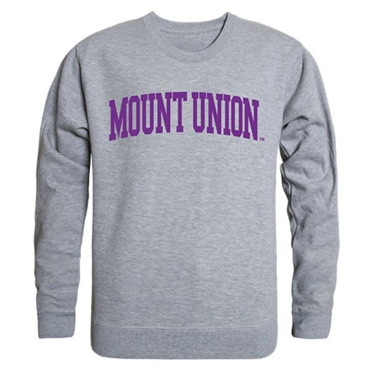 University of Mount Union Game Day Crewneck Pullover Sweatshirt Sweater Heather Grey-Campus-Wardrobe