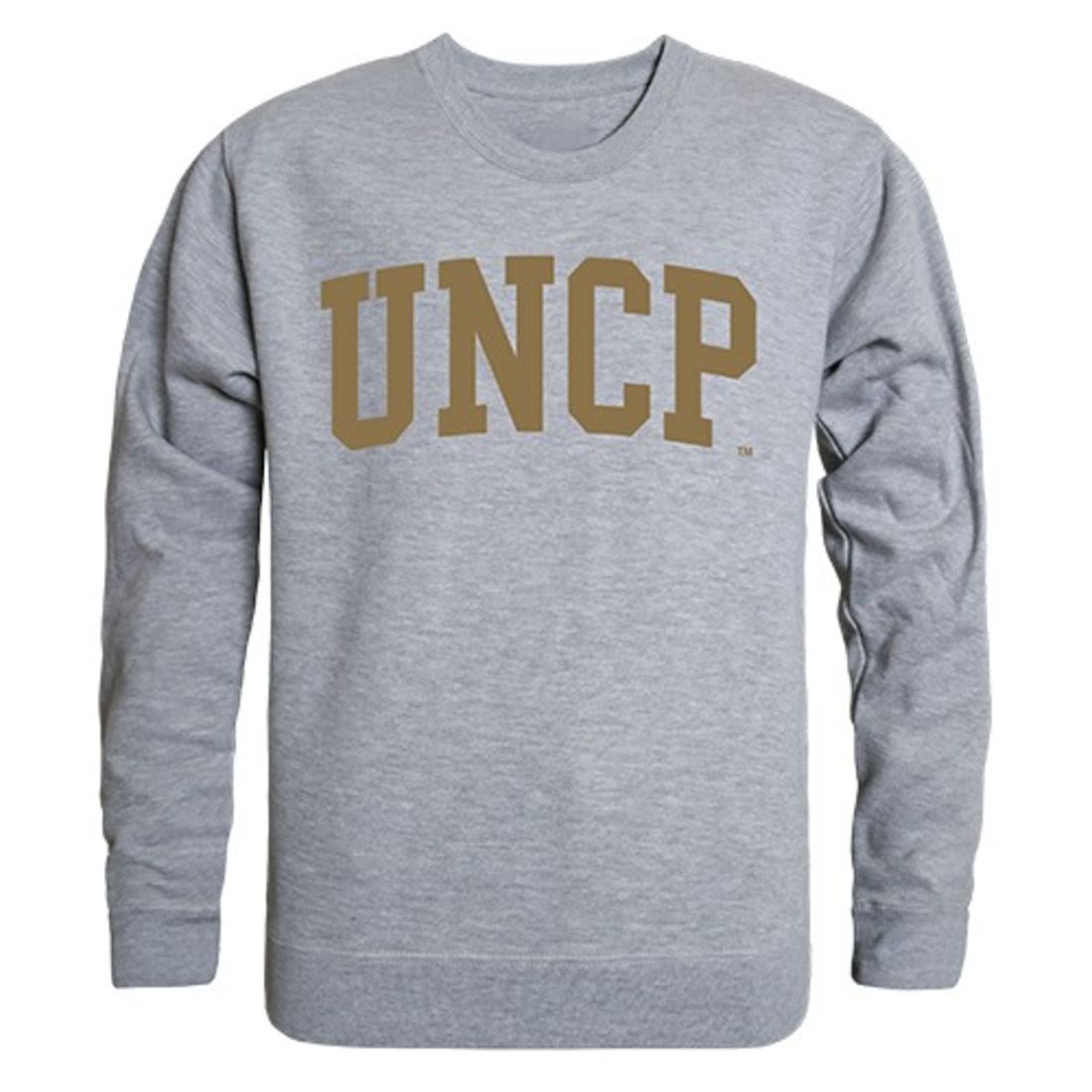 UNCP University of North Carolina at Pembroke Game Day Crewneck Pullover Sweatshirt Sweater Heather Grey-Campus-Wardrobe