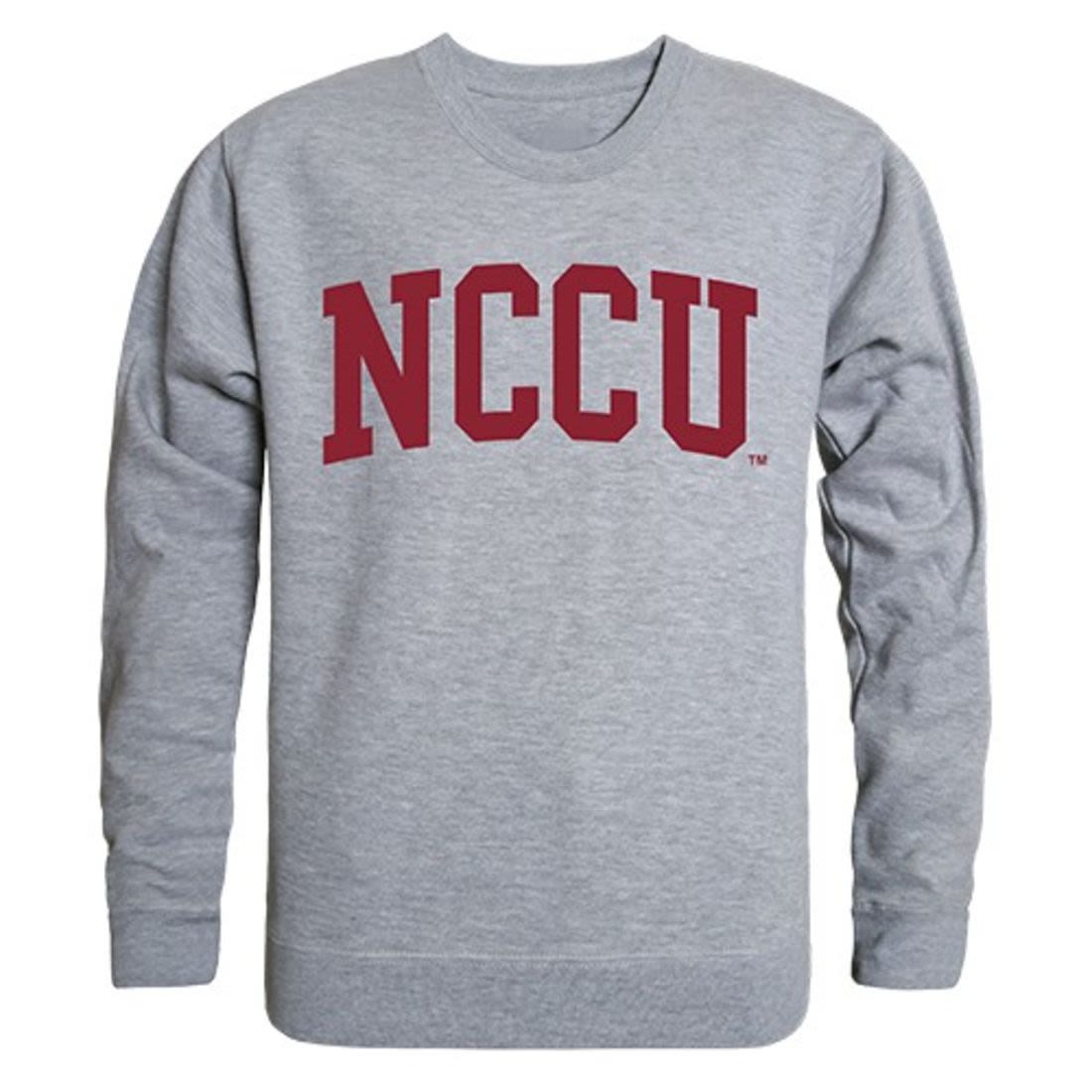 NCCU North Carolina Central University Game Day Crewneck Pullover Sweatshirt Sweater Heather Grey-Campus-Wardrobe