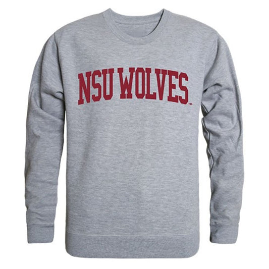 NSU Northern State University Game Day Crewneck Pullover Sweatshirt Sweater Heather Grey-Campus-Wardrobe