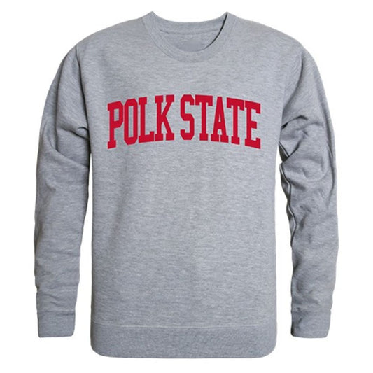 Polk State College Game Day Crewneck Pullover Sweatshirt Sweater Heather Grey-Campus-Wardrobe