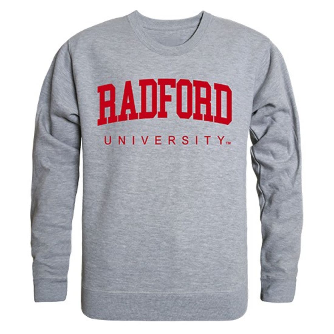 Radford University Game Day Crewneck Pullover Sweatshirt Sweater Heather Grey-Campus-Wardrobe