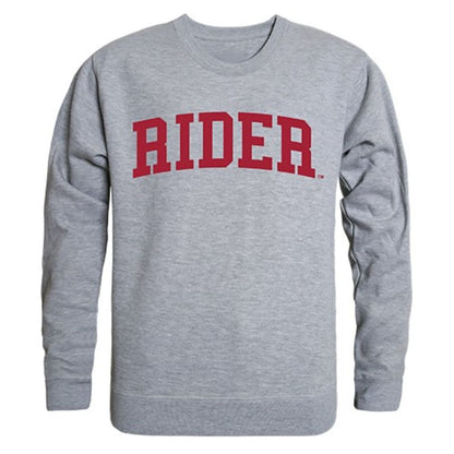 Rider University Game Day Crewneck Pullover Sweatshirt Sweater Heather Grey-Campus-Wardrobe