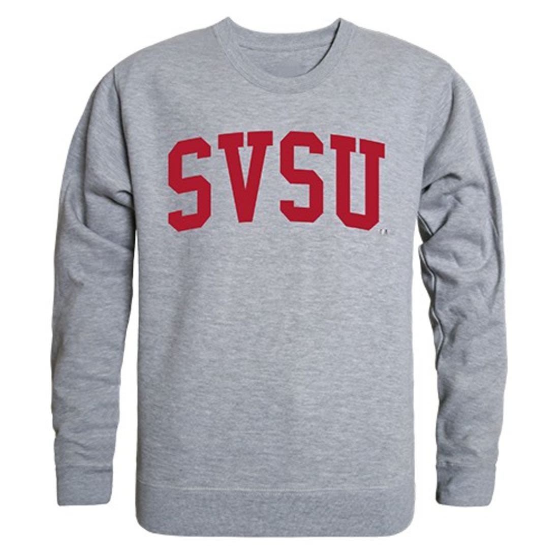 SVSU Saginaw Valley State University Game Day Crewneck Pullover Sweatshirt Sweater Heather Grey-Campus-Wardrobe