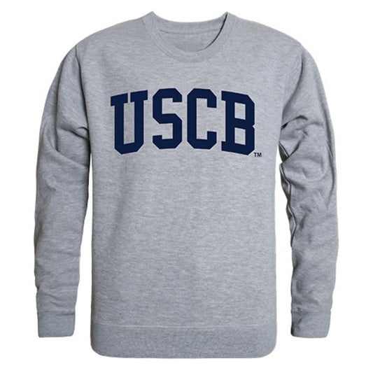 USCB University of South Carolina Beaufort Game Day Crewneck Pullover Sweatshirt Sweater Heather Grey-Campus-Wardrobe