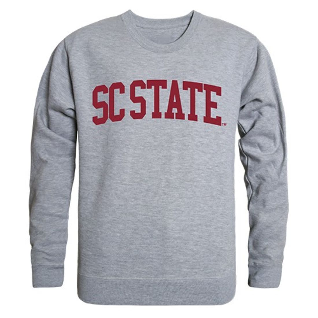 South Carolina State University Game Day Crewneck Pullover Sweatshirt Sweater Heather Grey-Campus-Wardrobe